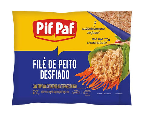 FILE PEITO FRANGO PIF PAF TEMPERADO DESFIADO 400G