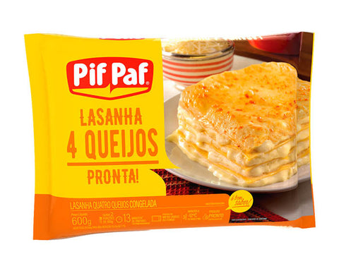 LASANHA PIF PAF 4 QUEIJOS 600g