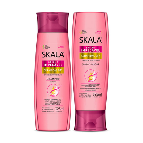 KIT SHAMPOO E CONDICIONADOR SKALA CERAMIDAS G3 650ml