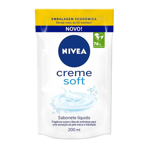 SABONETE LIQ NIVEA CREME SOFT RF 200ml