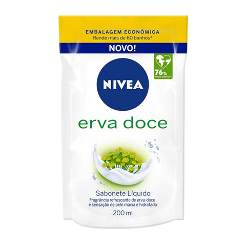 SABONETE LIQ NIVEA CREME ERVA DOCE RF 200ml