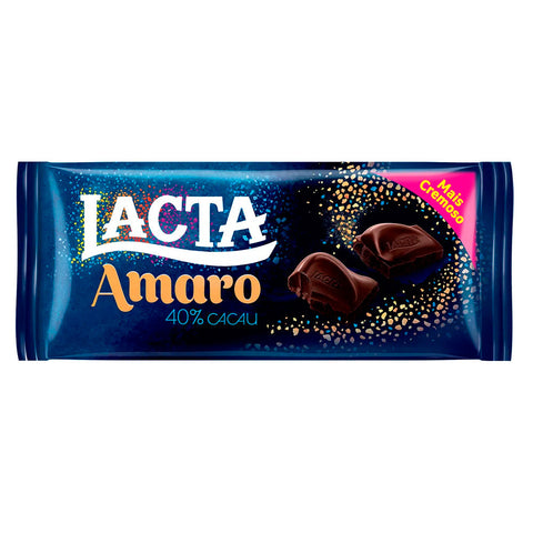 CHOCOLATE LACTA AMARO 40% CACAU 90G