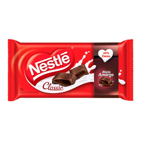 CHOCOLATE NESTLE CLASSIC MEIO AMARGO 90G