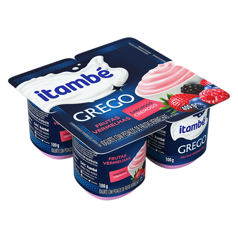 IOGURTE ITAMBE GREGO FRUTAS VERMELHAS 400G