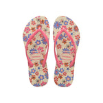 HAVAIANAS SLIM ROMANCE BEGE PALHA/ROSA 41/42