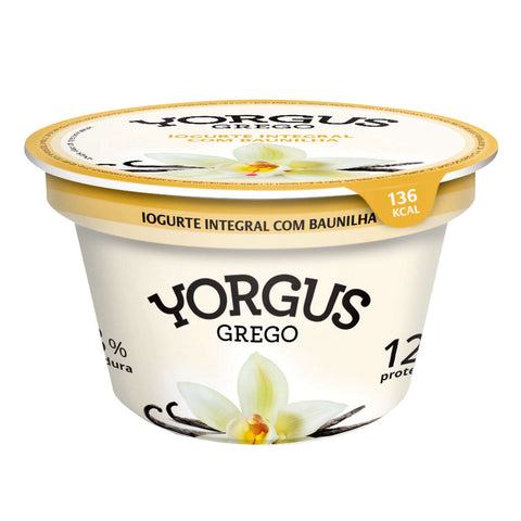 IOGURTE YORGUS GREGO INTEGRAL C/ BAUNILHA 130G