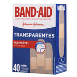 CURATIVO BAND-AID TRANSPARENTE C/40