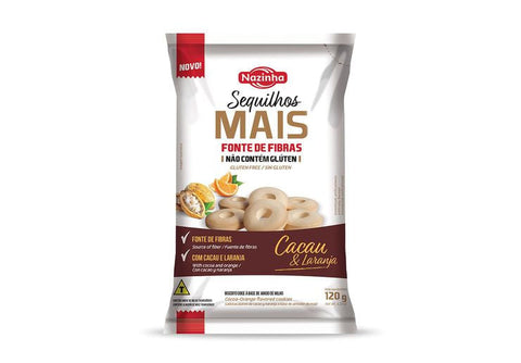 SEQUILHO MAIS NAZINHA CACAU LARANJA 120g