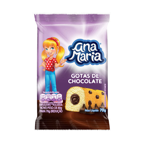 BOLO ANA MARIA GOTAS DE CHOCOLATE 70G