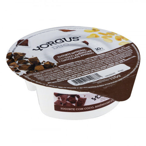 IOGURTE YORGUS DUO COCO C/AMEN CHOC AMARGO 115g