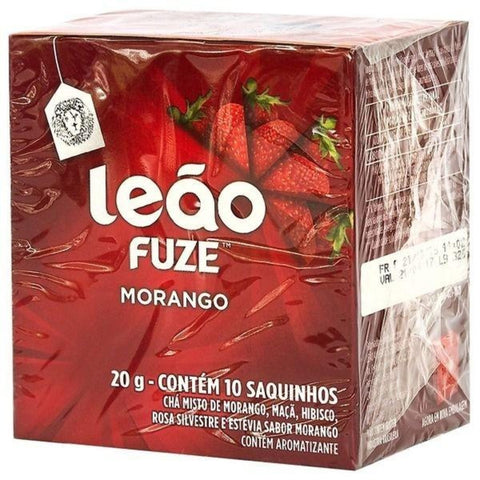 CHA LEAO FUZE MORANGO C/10 20G