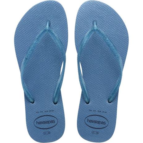 HAVAIANAS SLIM GLOSS AZUL ACO 39/40