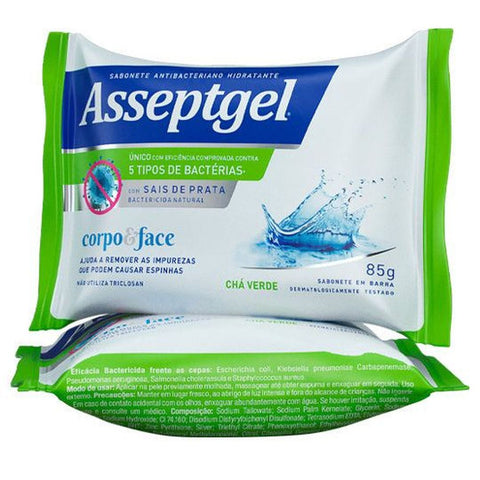 SABONETE ASSEPTGEL ANTIBAC CHA VERDE 85g