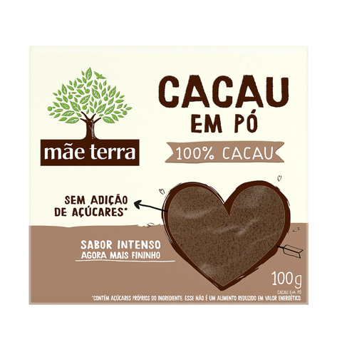 CACAU PO MAE TERRA 100% 100G