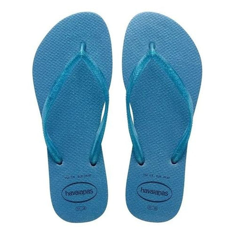 HAVAIANAS SLIM GLOSS AZUL ACO 35/36