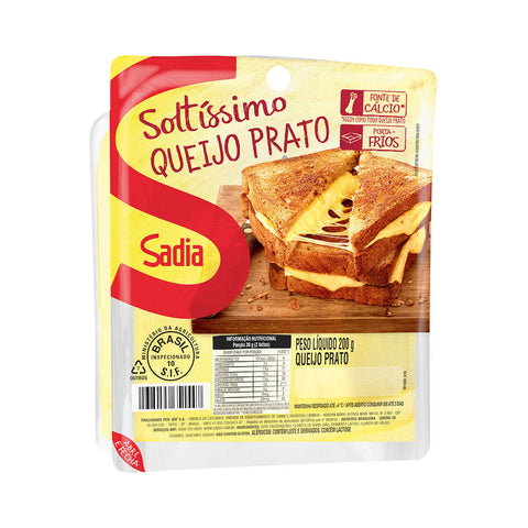 QUEIJO PRATO SADIA SOLTISSIMO FATIADO 200g