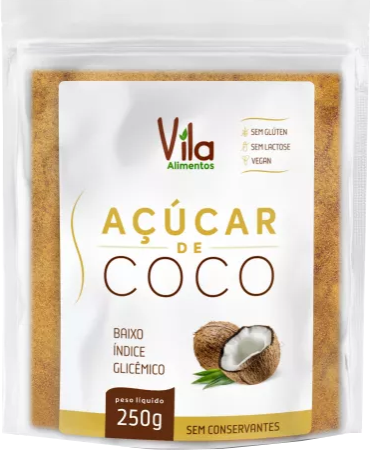 AÇUCAR COCO VILA ALIMENTOS 250G
