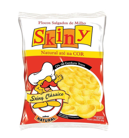 BISCOITO SKINY ASSADO NATURAL 60G