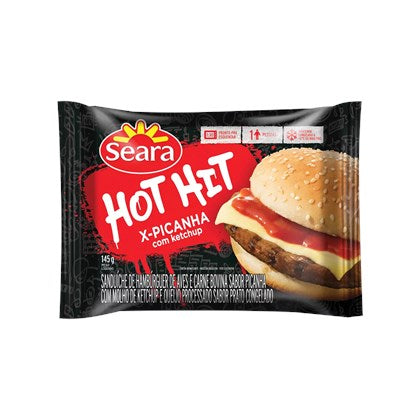 SANDUICHE SEARA HOT HIT XPICANHA C/KETCHUP 145G