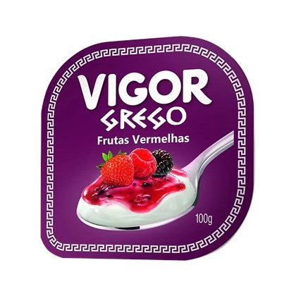 IOGURTE VIGOR GREGO FRUTAS VERMELHAS 100G