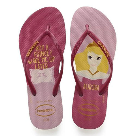 HAVAIANAS SLIM PRINCESAS BEGE/ROSA 33/34