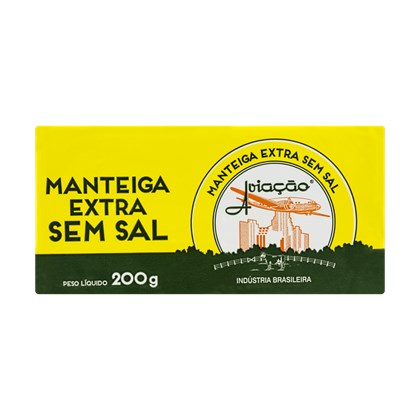 MANTEIGA AVIACAO EXTRA S/ SAL 200G