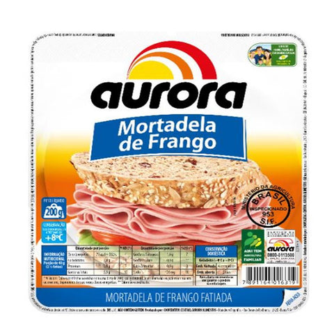 MORTADELA AURORA FRANGO FAT 200G