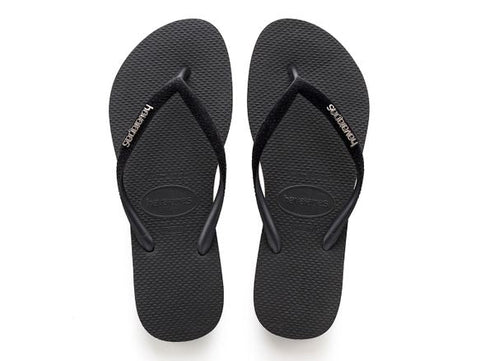 HAVAIANAS SLIM VELVET PRETO 33/34