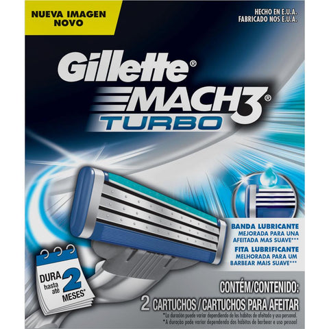 CARGA GILLETTE MACH3 TURBO C/2