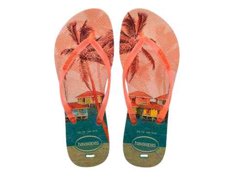 HAVAIANAS SLIM PAISAGE PESSEGO 37/38