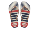 HAVAIANAS SLIM NAUTICAL BRANCO/ROSE GOLD 39/40