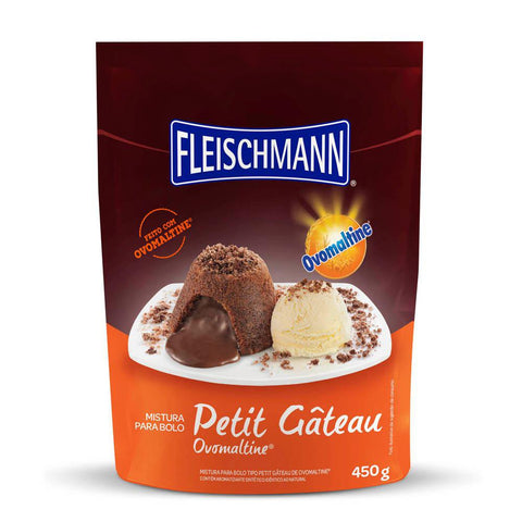 MISTURA BOLO FLEISCHMANN PETIT GATEAU OVOMALTINE450G
