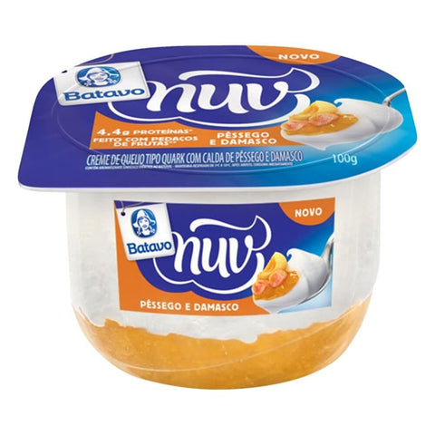 QUARK BATAVO NUV PESSEGO DAMASCO 100g