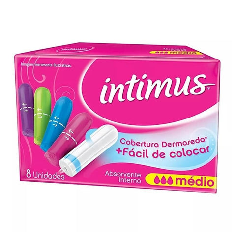 ABSORVENTE INTIMUS INTERNO MEDIO C/8