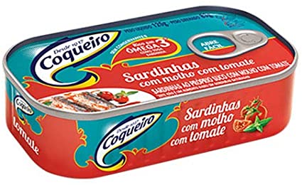 SARDINHA COQUEIRO TOMATE 125g