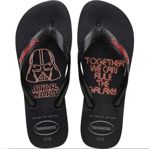 HAVAIANAS STAR WARS PRETO/VERMELHO 39/40