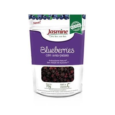 BLUEBERRIES JASMINE UVAS PASSAS 70g