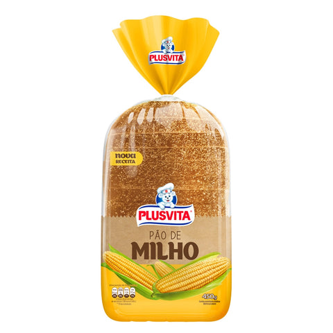 PAO PLUS VITA MILHO 450g