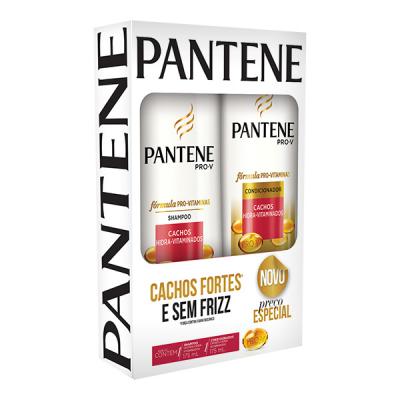 KIT SHAMPOO + CONDICIONADOR PANTENE CACHOS HIDRA VIT 350ml