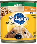 RACAO PEDIGREE ADULTO PATE FRANGO LT 280G