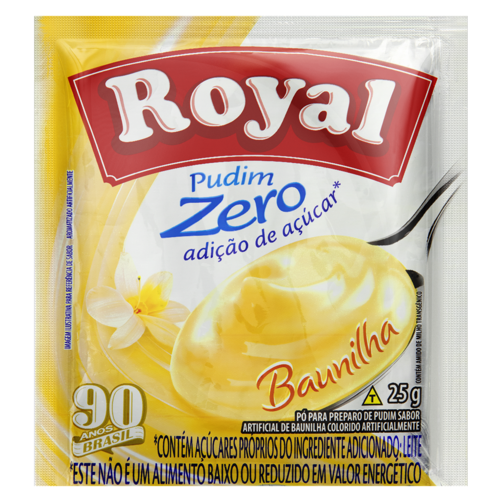 PUDIM ROYAL ZERO BAUNILHA 25G
