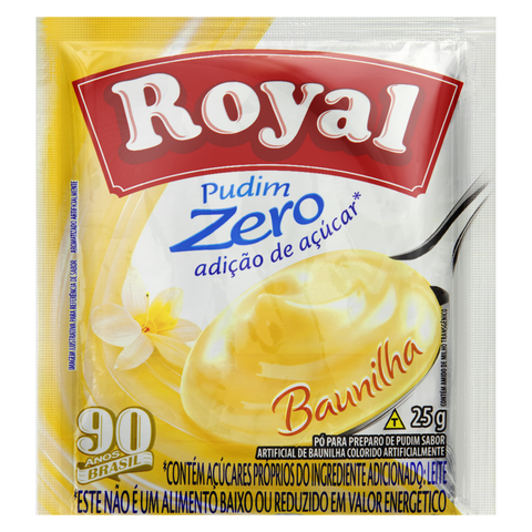 PUDIM ROYAL ZERO BAUNILHA 25G