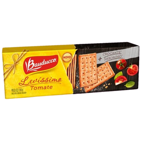 BISCOITO BAUDUCCO LEVISSIMO TOMATE 130g