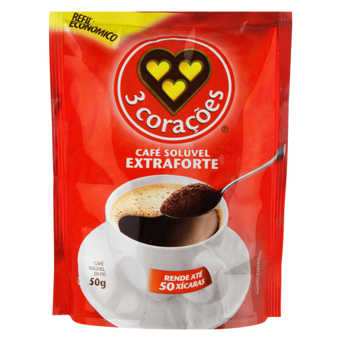 CAFE 3 CORACOES SOLUVEL EXTRAFORTE  SH 50G