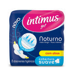 ABSORVENTE INTIMUS GEL NOTURNO SUAVE C/ABSORVENTE C8