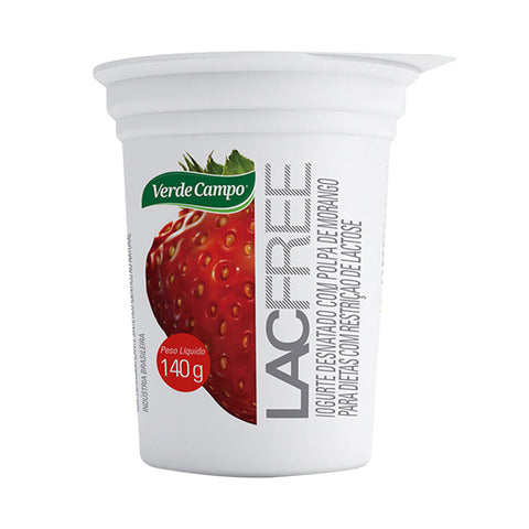 IOGURTE VERDE CAMPO LACFREE MORANGO 140G