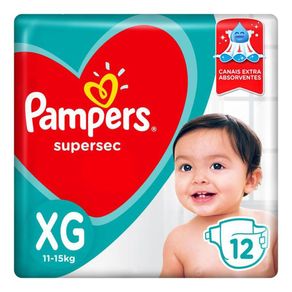 FRALDA PAMPERS SUPERSEC XG C/12
