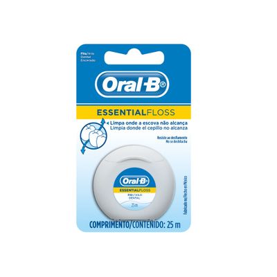 FIO DENTAL ORAL B ESSENTIAL FLOSS CERA 25M