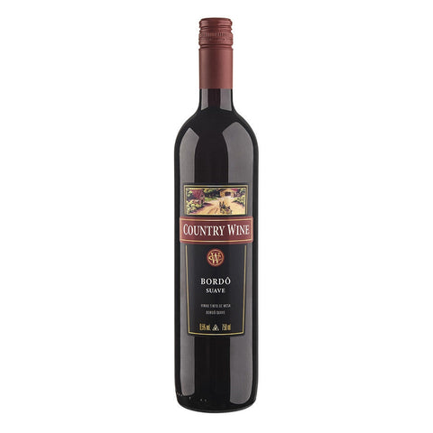 VINHO COUNTRY WINE BORDO TINTO SUAVE 750ml