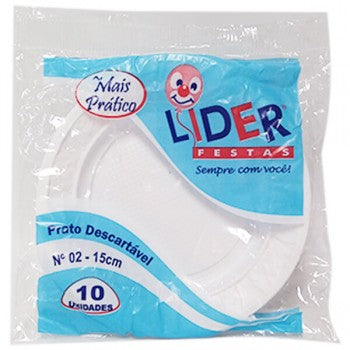 PRATO DESC LIDER JUNIOR 15CM C/10